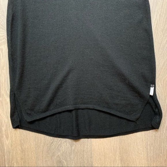 One Teaspoon Superior Merino Knit Funnel Turtleneck Dress Jet Black Size XXS - Picture 9 of 16